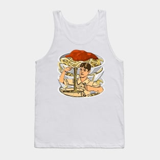 Pasta on the plate: yummy spaghetti Tank Top